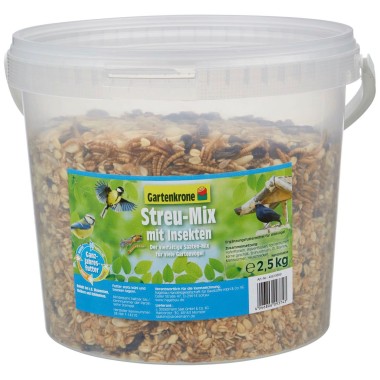 Gartenkrone Vogelfutter Streu-Mix mit Insekten, 2,5 Kg, 79839